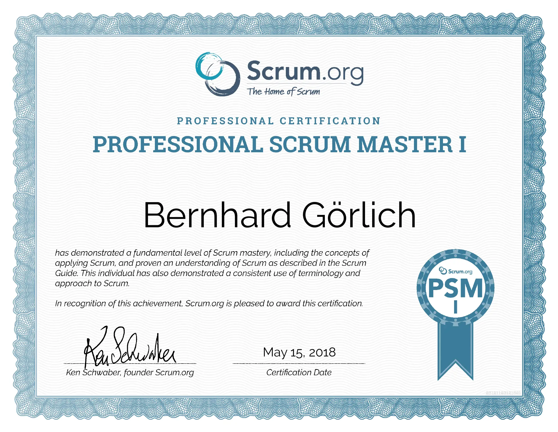 Professional Scrum Master I